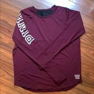 Victoria's Secret Maroon Top with Pink Logo